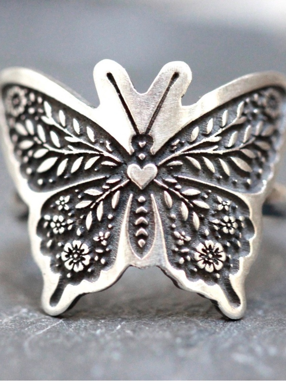 Butterfly Silver Ring - Picture 5 of 5